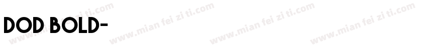 Dod bold字体转换